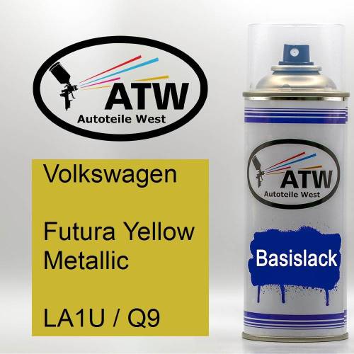 Volkswagen, Futura Yellow Metallic, LA1U / Q9: 400ml Sprühdose, von ATW Autoteile West.